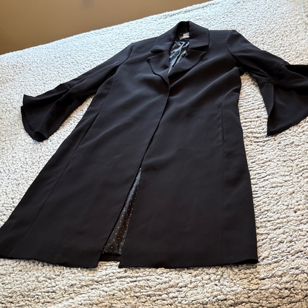 Dixie Elegant Black Long Coat.